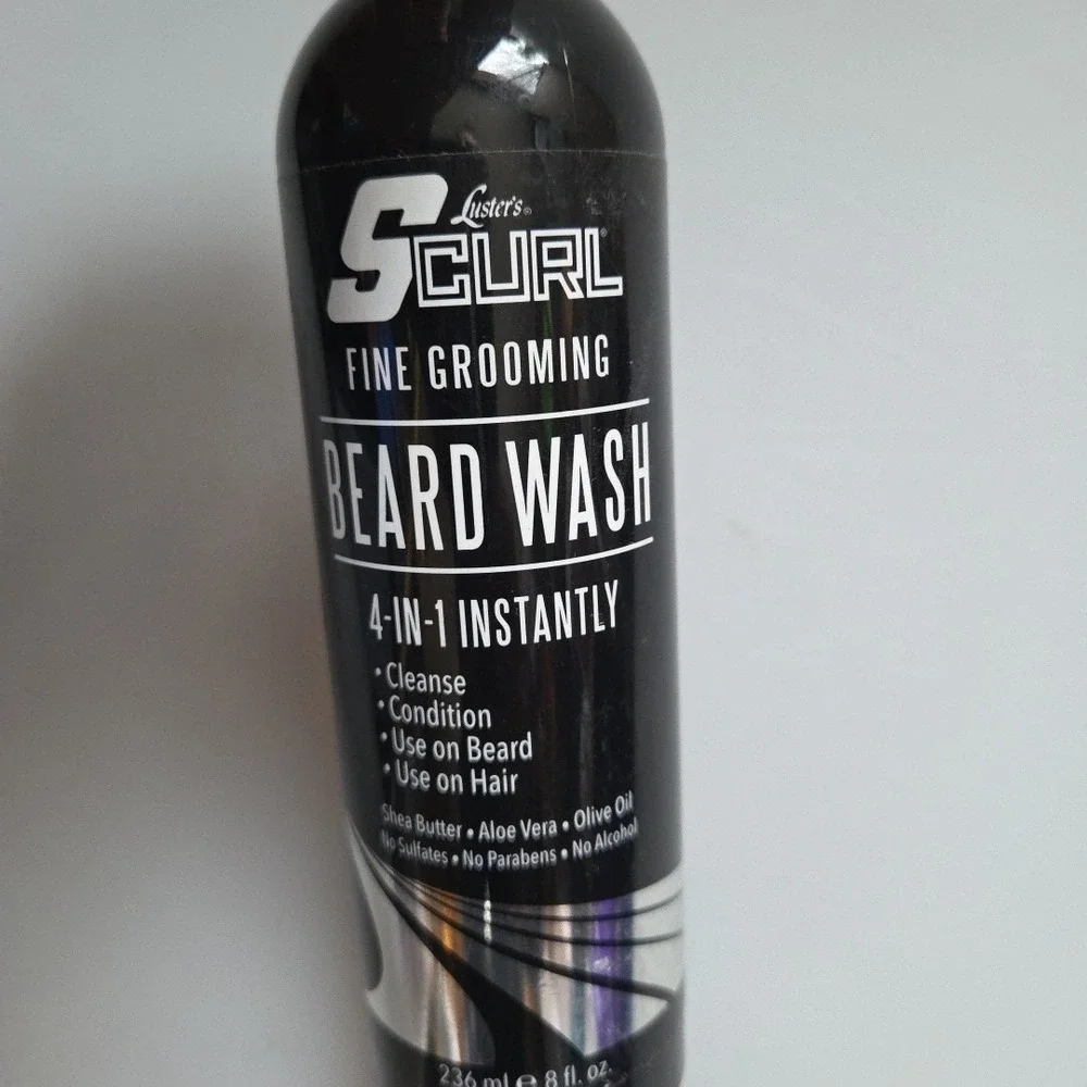 LUSTER'S S CURL BEARD 4-IN-1 WASH 8OZ‎ WITH FREE SHIPPING! NEW